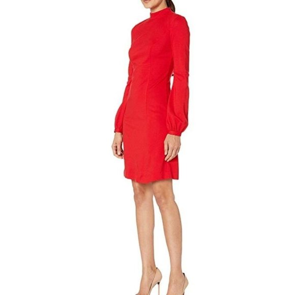 Trina Turk Indra Crimson Red Career Sheath Dress - Picture 3 of 3